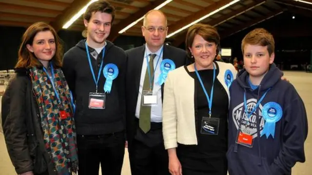 Maria Miller with her family