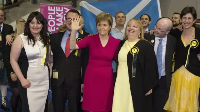 SNP leader Nicola Sturgeon in Glasgow