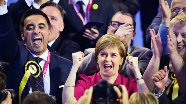 Nicola Sturgeon reacts to the result