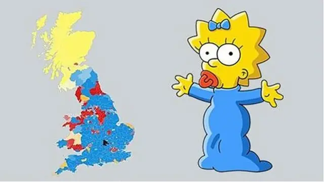 Maggie Simpson election map