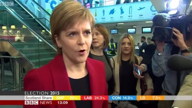 Nicola Sturgeon speaks to the BBC