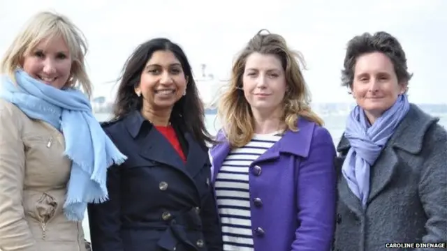 Caroline Dinenage, Suella Fernandes, Penny Mordaunt and Flick Drummond