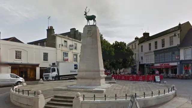 Stag in Parliament Square, Hertford