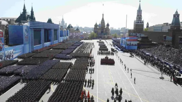 Red Square parade