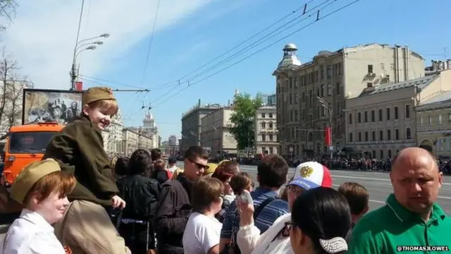 People waiting for the parade