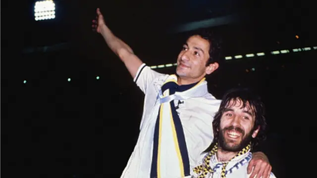 Osvaldo Ardiles (left) and Ricky Villa