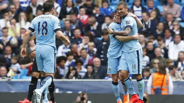 Aleksandar Kolarov celebrates