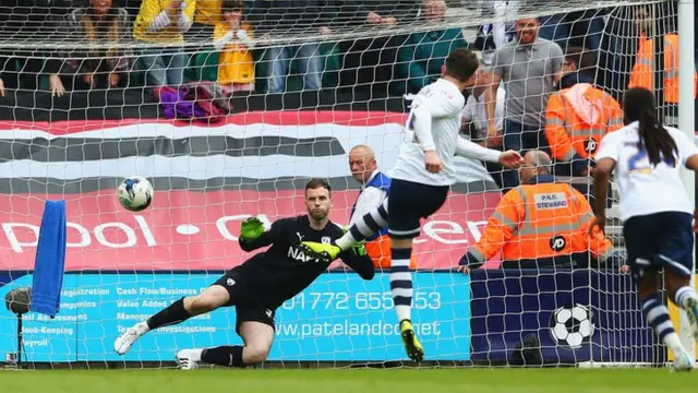 Joe Garner scores as Preston beat Chesterfield