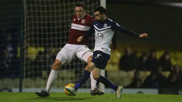 Southend's David Worrall against Northampton