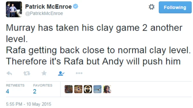 John McEnroe tweet