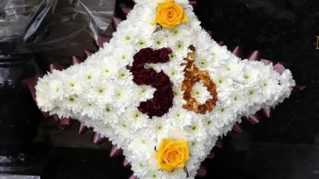 Bradford fire floral tribute