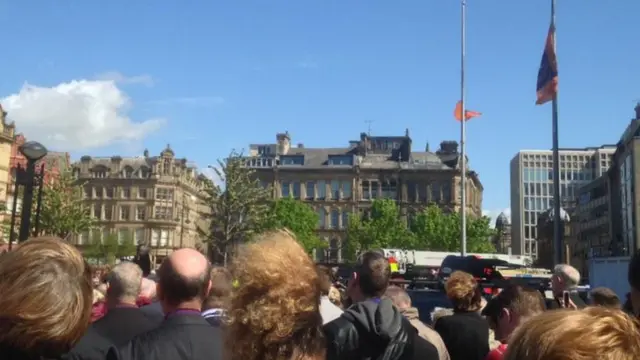 Flags at half mast