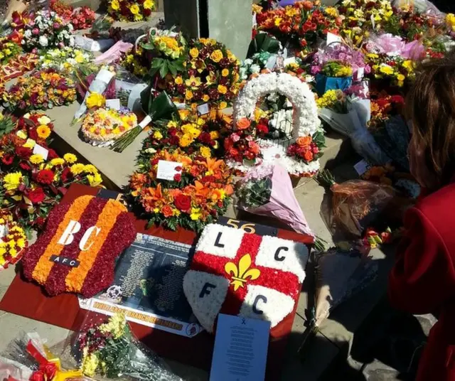 Floral tributes