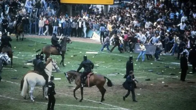 Rioting at football match