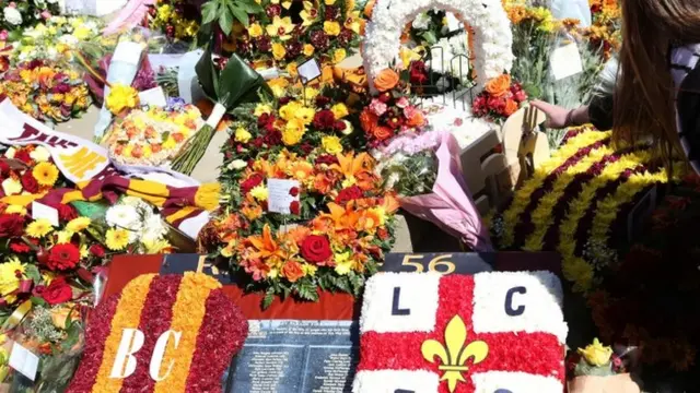 Floral tributes