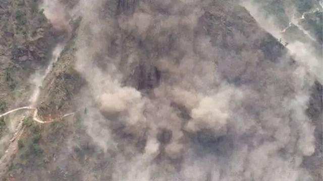 Images of Nepal earthquake taken from a helicopter