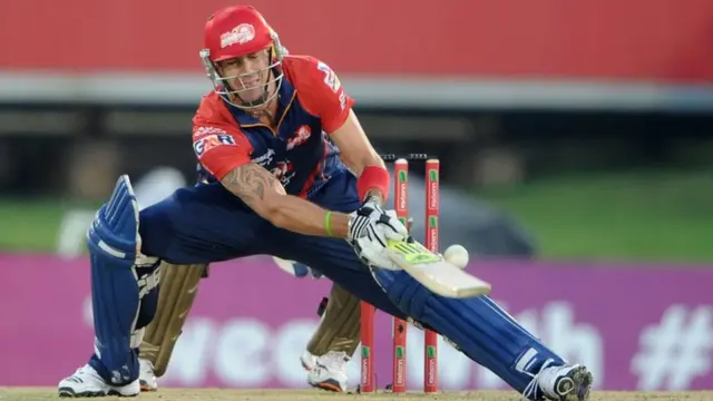 Kevin Pietersen competes in the IPL