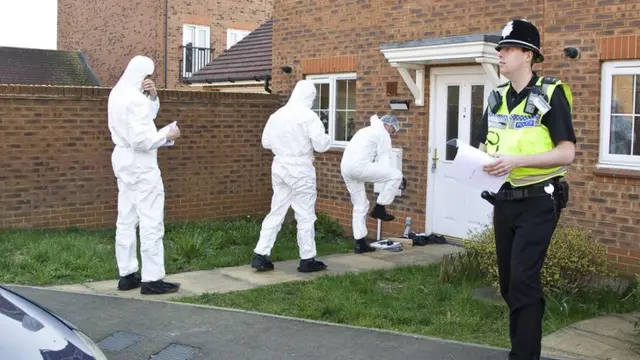 Police at Carl Wheatley's home
