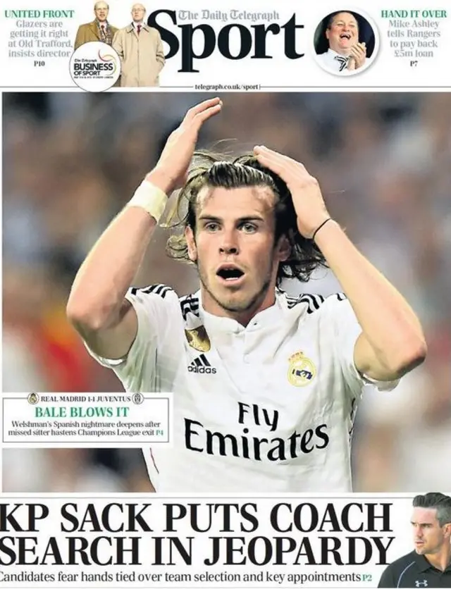 Daily Telegraph backpage