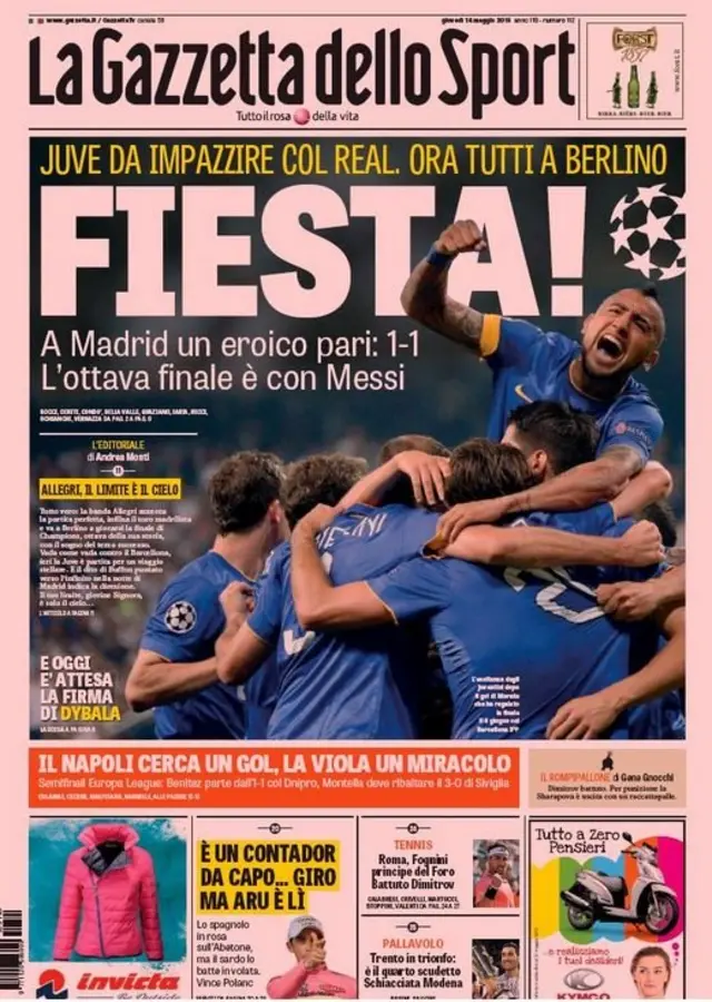 La Gazetta dello Sport backpage