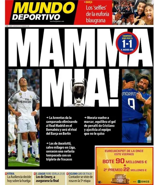 Mundo Deportivo back page