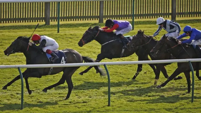 Golden Horn racing at Newmarket