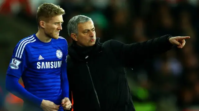 Andre Schurrle and Jose Mourinho