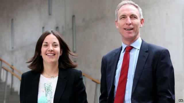 Kezia Dugdale and Jim Murphy