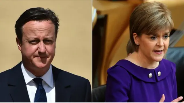 David Cameron and Nicola Sturgeon