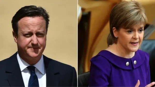 David Cameron and Nicola Sturgeon