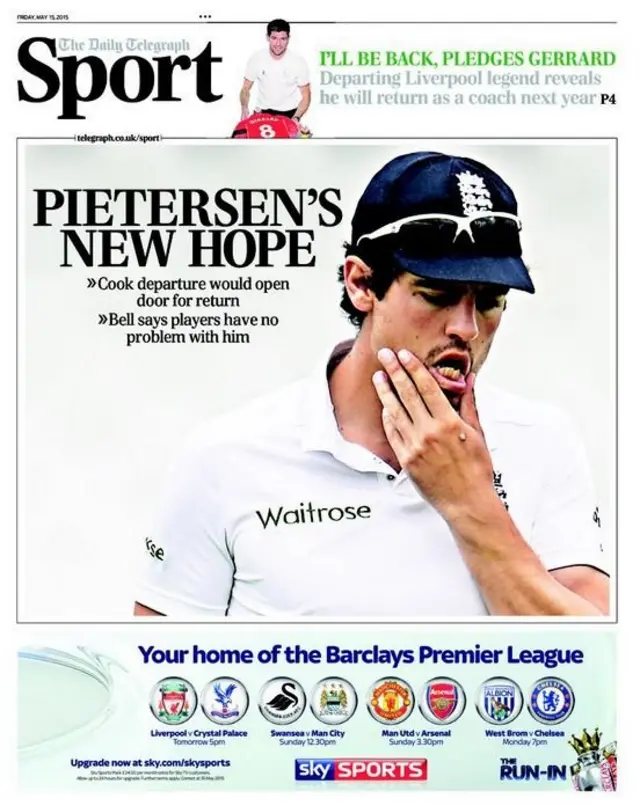 Daily Telegraph back page