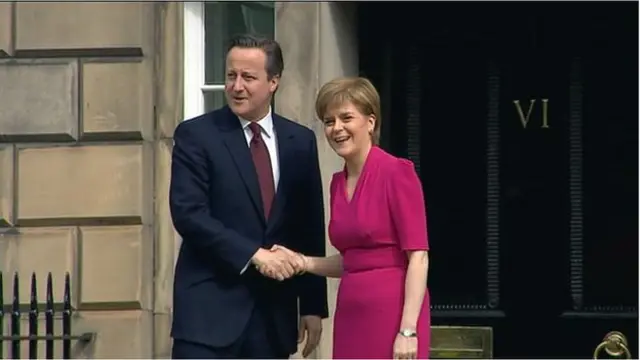 David Cameron and Nicola Sturgeon