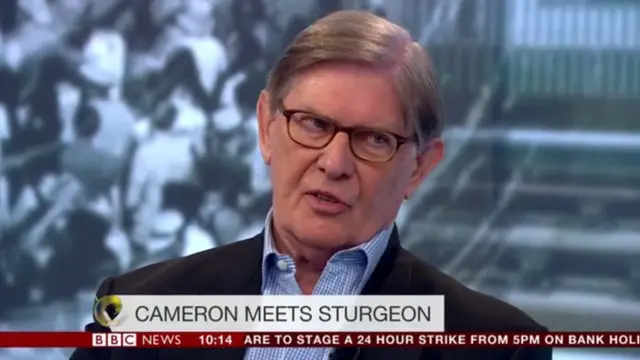 Sir Bill Cash on news channel