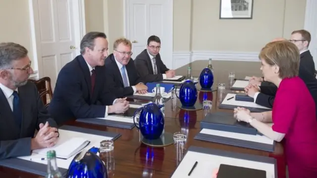 David Cameron meets Nicola Sturgeon