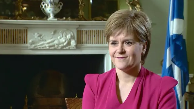 Nicola Sturgeon talks to James Cook