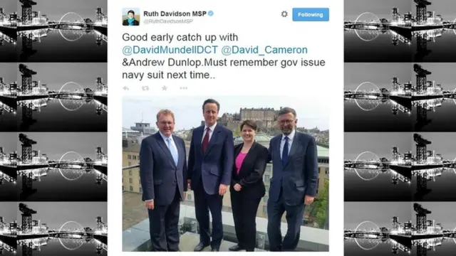 Tweet by Ruth Davidson