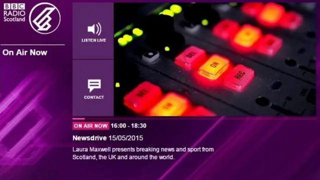 BBC Radio Scotland website