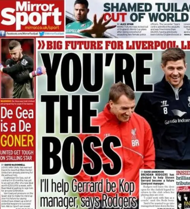 Daily Mirror back page