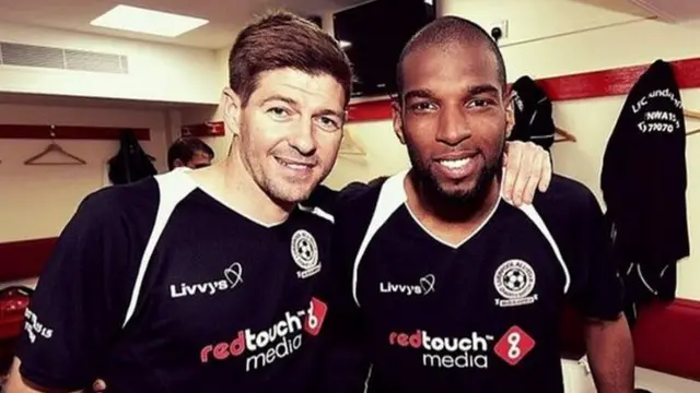 Steven Gerrard and Ryan Babel