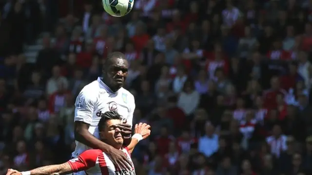 Christian Benteke celebrates