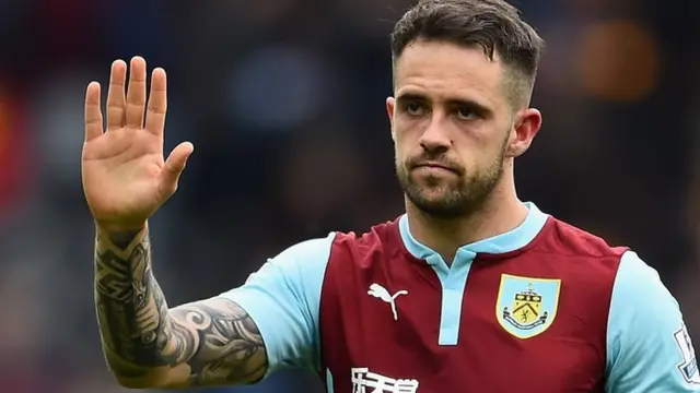 Burnley striker Danny Ings