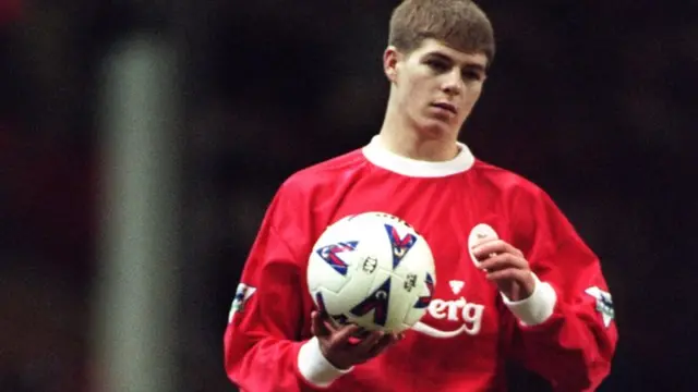 A young Steven Gerrard in 1998