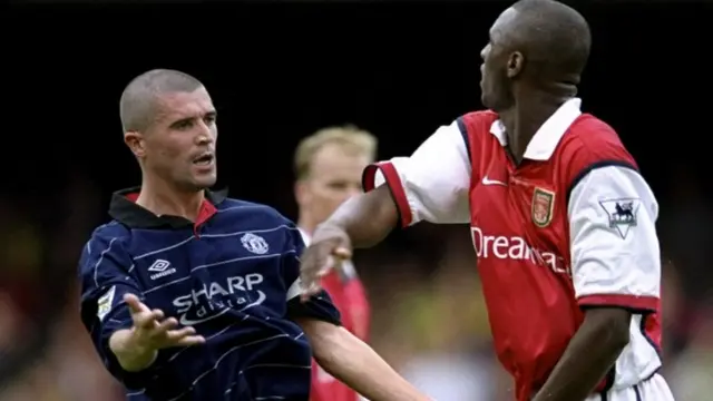 Roy Keane and Patrick Vieira