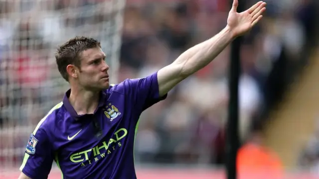 James Milner celebrates his goal