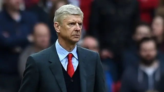 Arsene Wenger looks pensive