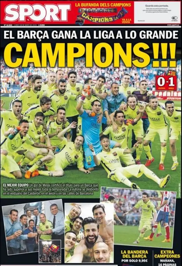 Sport back page