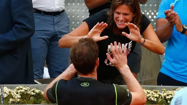 Andy Murray and Amelie Mauresmo