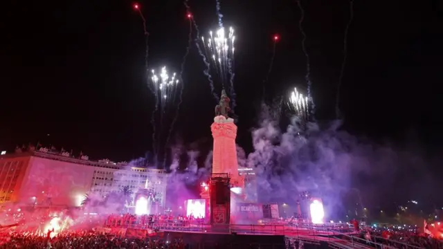 Benfica celebrations