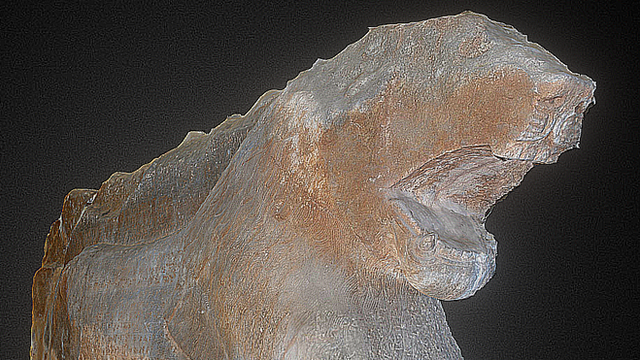 lion statue reconstruction