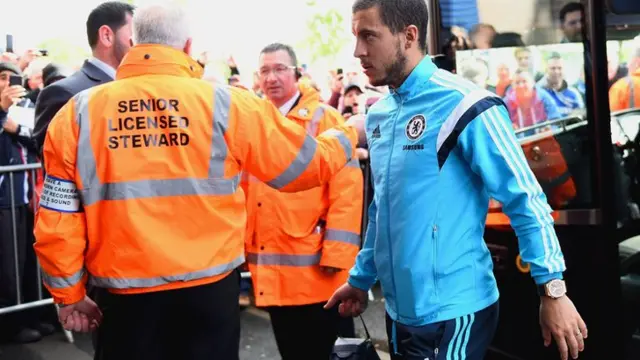 Eden Hazard arrives